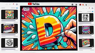 How to Draw Graffiti Letter D for Beginners Step by Step [upl. by Yv]