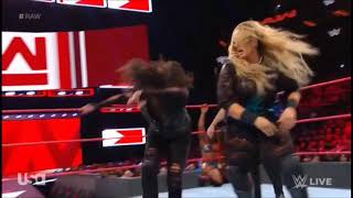 Nia Jax amp Tamina Trading Headbutts [upl. by Nnylyoj]