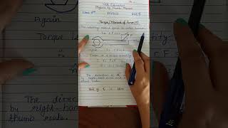 TorqueMoment of Force physics class11 shorts torque [upl. by Kumar140]