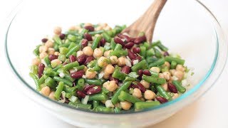 Homemade Three Bean Salad [upl. by Eecak]