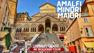 AMALFI MINORI MAIORI walking tour on AMALFI COAST in ITALY 🇮🇹 [upl. by Peh]