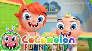 YoYos Arts amp Crafts Time  Paper Airplanes  CoComelon Funny Clip [upl. by Ahsaetan]