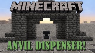 Simple Anvil Dispenser  Minecraft Tutorial [upl. by Marih]