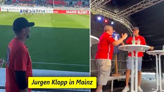 Jurgen Klopp visits to his former club Mainz stadium [upl. by Oakman]