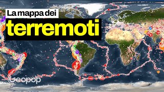 Vi spiego dalla mappa dei terremoti in che zone si verificano maggiormente gli eventi sismici [upl. by Einnij792]