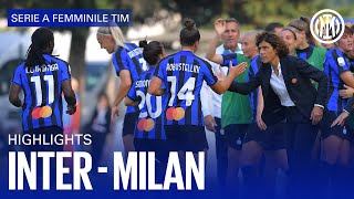 INTER 40 MILAN  WOMEN HIGHLIGHTS  SERIE A 2223 📹⚫🔵 [upl. by Neetsirk693]