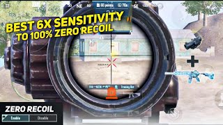 6x✅ Scope Sensitivity Settings Pubg Mobile Gyroscope 6x Zero Recoil Sensitivity  Best 6x Settings [upl. by Tiffy]