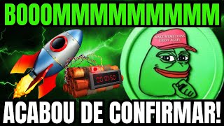 BOMBAA URGENTE PEPE COIN ACABA DE CONFIRMAR [upl. by Daffodil]