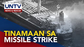 2 patay sa missile strike ng Houthi rebels vs cargo ship sa Gulf of Aden [upl. by Haye225]