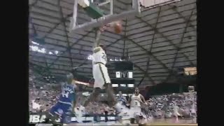 Gary Payton 28 Points 8 Ast Vs Mavericks 199495 Two Dunks amp GameWinner [upl. by Anial425]