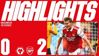 HIGHLIGHTS  Wolves vs Arsenal 02  Odegaard scores twice [upl. by Richter281]