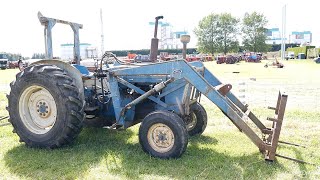 Ford 5000 with Hay Forks at the 2024 Edendale Vintage Machinery Club Crank Up [upl. by Ozner]