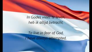 Dutch National Anthem  quotHet Wilhelmusquot NLEN [upl. by Meenen]