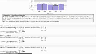 How to find a journals impact factor in Web of Science [upl. by Ninette]