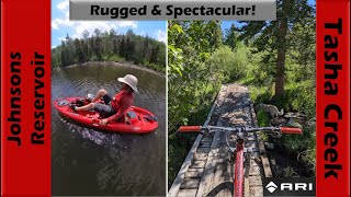 Rugged amp Spectacular Riding  Pedal Kayaking at Johnson Reservoir  Mountain Biking Fish Lake UT [upl. by Vlad]