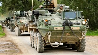 US Army Stryker fighting vehicles operating in UK [upl. by Cedric887]