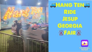 Let’s Ride The Hang Ten at Jesup georgia Fair🎡🚙 [upl. by Aehcim569]