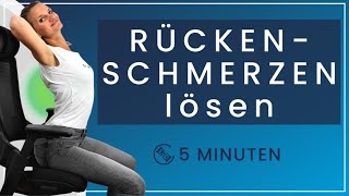 5 Minuten gegen Rückenschmerzen im Büro – Diese Übungen können sehr gut helfen [upl. by Sessilu606]