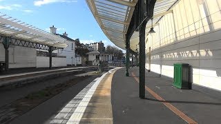 HD Folkestone Harbour Railway Station Renovation Work with station and railway wagon 250418 [upl. by Brower]