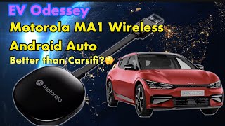 Kia EV6 amp others Motorola MA1 Wireless Android Auto review  Better than Carsifi🤔 [upl. by Eupheemia]