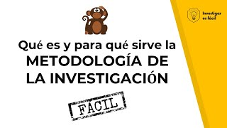 🤨🔎💡¿Qué es Metodología de investigación ¿Para qué sirve la Metodología CON EJEMPLOS ¡FÁCIL [upl. by Mccormac595]