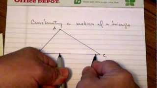 Constructing a median [upl. by Airla]