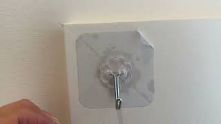 Tip on how to remove selfadhesive hooks from walls [upl. by Perlman979]