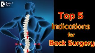 5 Signs you need back surgery  Dr Kodlady Surendra Shetty  Doctors Circle [upl. by Natka]