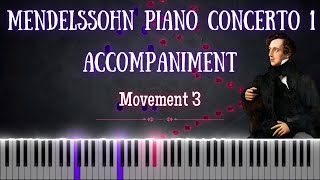 Mendelssohn  Piano Concerto No 1 in G minor Op 25 Movement 3 Accompaniment [upl. by Martinez550]