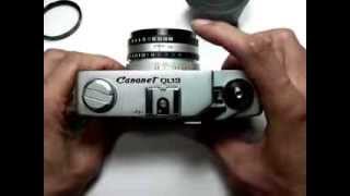 キャノン ニューキャノネットQL19の使い方 CANON NEW CANONET QL19 How to use 1970s Rangefinder camera [upl. by Nerok]