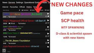 Changes to my SCPSL server [upl. by Hplodur188]