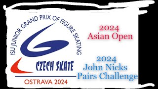 2024 JGP Ostrava Recap Figure Skating News Asian Open and John Nicks Pairs [upl. by Isia]