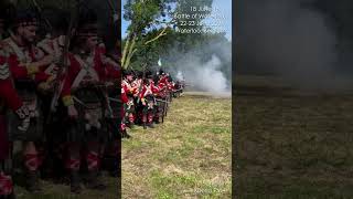 Shorts Reenactment Waterloo Battle of Waterloo 2223 June 2024 [upl. by Eiliah]