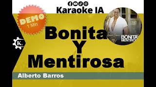 Alberto Barros  Bonita Y Mentirosa  Karaoke [upl. by Nylak]