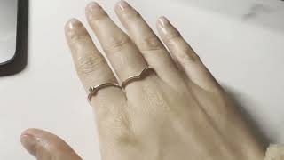 PANDORA Sparkling Wishbone Heart Ring Quick Review [upl. by Molini]