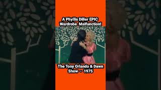 phyllisdiller Wardrobe EPIC Malfunction tonyorlando 1970s funny comedy variety hilarious [upl. by Nnylak]