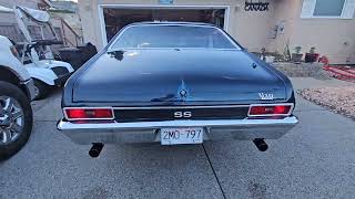 1970 Nova SS exhaust and walkaround [upl. by Arrio]