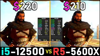 i512500 vs Ryzen 5600X  7 Games Test  High Settings at 1080p  Tech MK [upl. by Fleisher348]