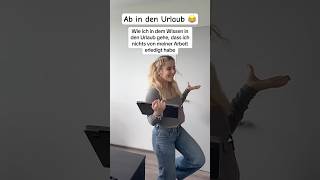 Ich wenn ich in den Urlaub gehe 🌴 comedy [upl. by Roeser]