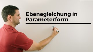 Ebenegleichung in Parameterform aus Geradenschar heraus bestimmen  Mathe by Daniel Jung [upl. by Jeffrey432]