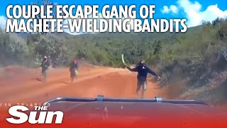 US couple narrowly escape gang of machetewielding bandits [upl. by Aggappera]