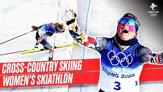 CrossCountry Skiing  Full Replay  Womens 75km  75km Skiathlon  Beijing2022 [upl. by Nylteak175]