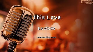 This Love  DAVICHI Instrumental amp Lyrics [upl. by Charmane]