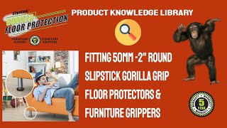 Fitting Slipstick CB144 Gorilla Floor Protectors 50mm1 Inch Round Furniture Grippers [upl. by Burch]