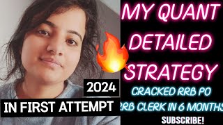 MY BANK QUANT STRATEGY 🔥🔥DETAILED  TOPIC WISE 🩵 BANK PO amp CLERK।। 🩷2024 [upl. by Bink927]