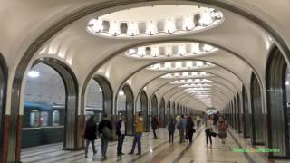 Московский метрополитен 30 минуты 30 Minutes of the Metro in Moscow Russia [upl. by Akehsat]