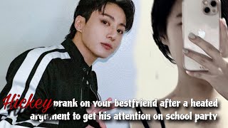 HICKEY prank on ur bestfriend after a HEATED ARGUMENT at school party at the mean girls home jkff [upl. by Anwad]