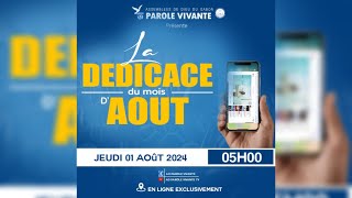 DEDICACE DU MOIS DAOUT  Pasteur Patrick NDONG MEZUI [upl. by Freyah]