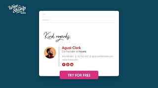 Create your professional email signature in less than 2 minutes  WiseStamp [upl. by Nairadal]