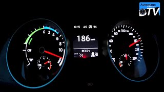 2015 VW Golf 7 GTE 204hp  0200 kmh acceleration 1080p [upl. by Lrat]